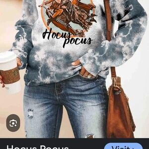 Gildan Green  and White Hocus Pocus Sweater